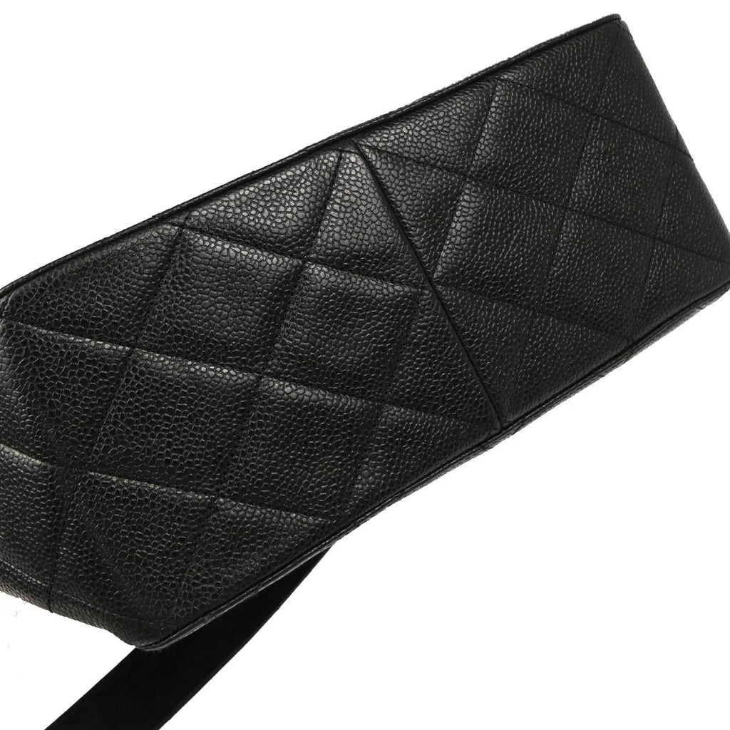 Chanel 1996-1997 Black Caviar Shoulder Bag