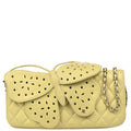 Chanel 2010-2011 Lime Green Lambskin Butterfly Shoulder Bag