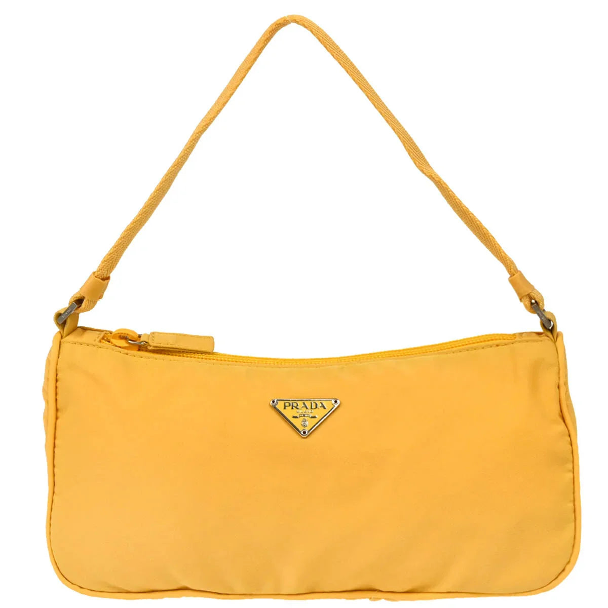 Prada Yellow Nylon Handbag