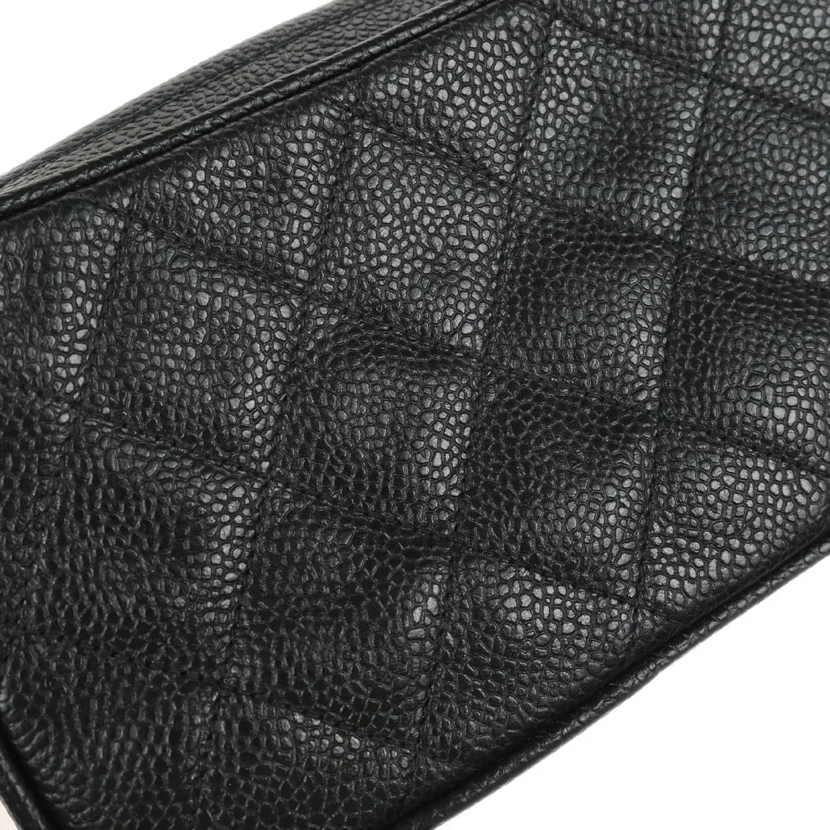 Chanel 1991-1994 Black Caviar Camera Bag