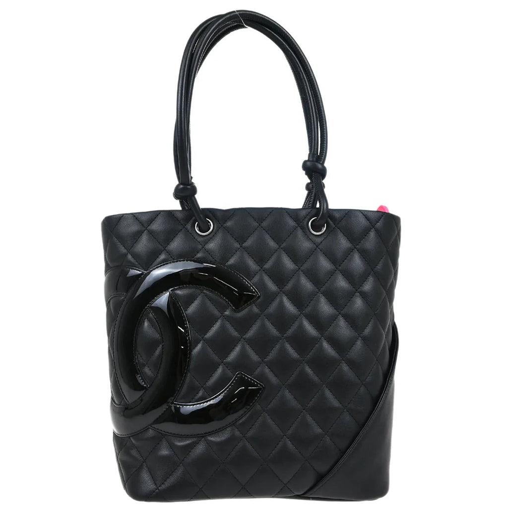 Chanel 2009-2010 Black Calfskin Cambon Ligne Tote Handbag