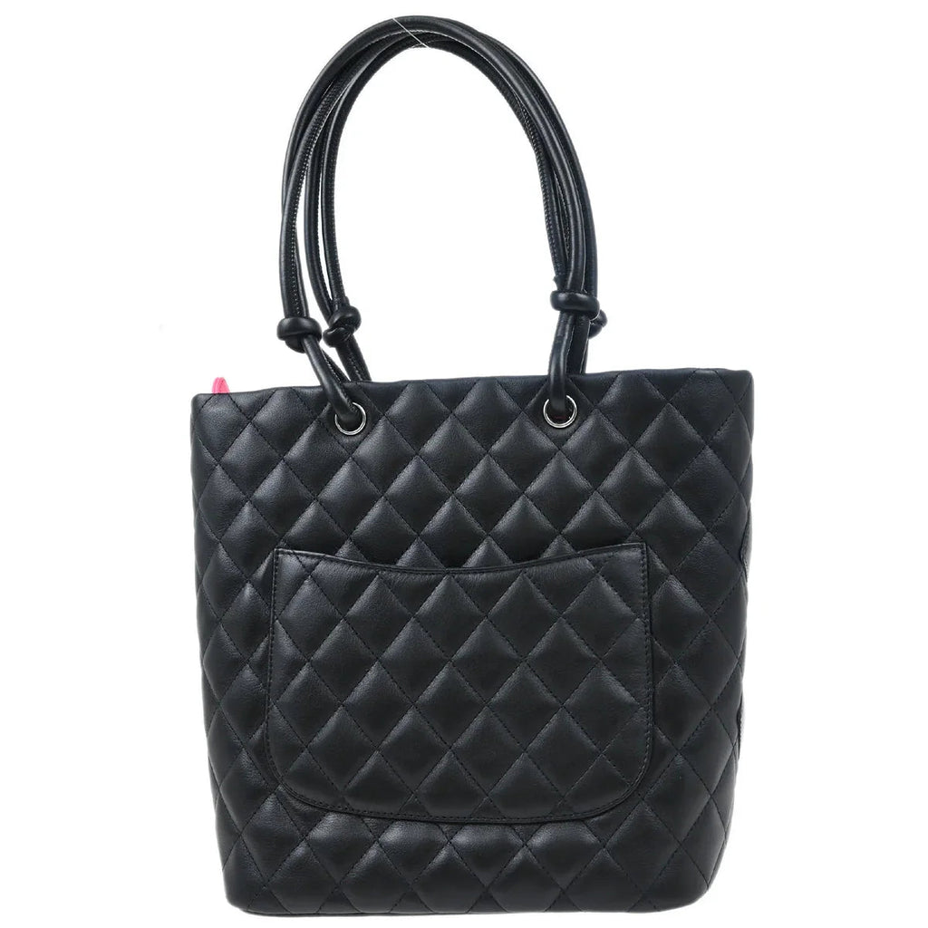 Chanel 2009-2010 Black Calfskin Cambon Ligne Tote Handbag