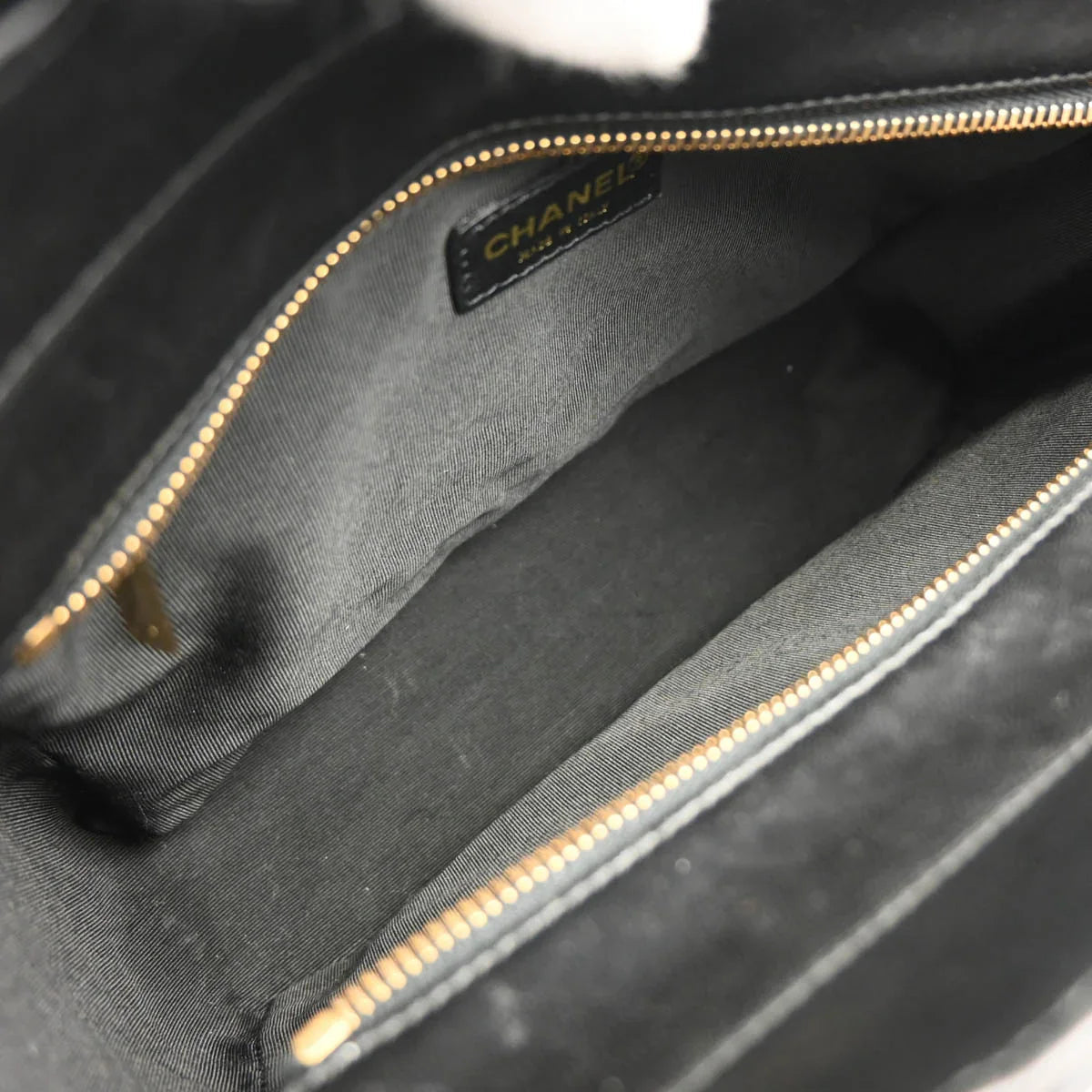 Chanel 2001-2003 Black Lambskin Choco Bar Handbag