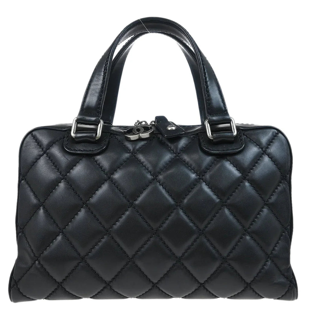 Chanel 2006-2008 Black Calfskin Wild Stitch Handbag