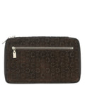 Celine Brown Suede Macadam Pouch Wallet