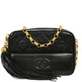 Chanel Black Lambskin Camera Bag Mini