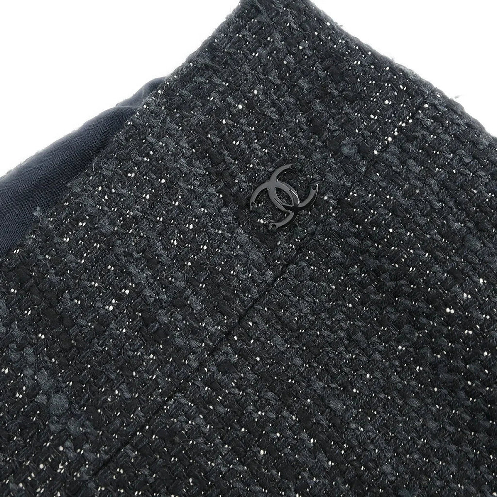Chanel 2007 Setup Suit Jacket Skirt Black #38