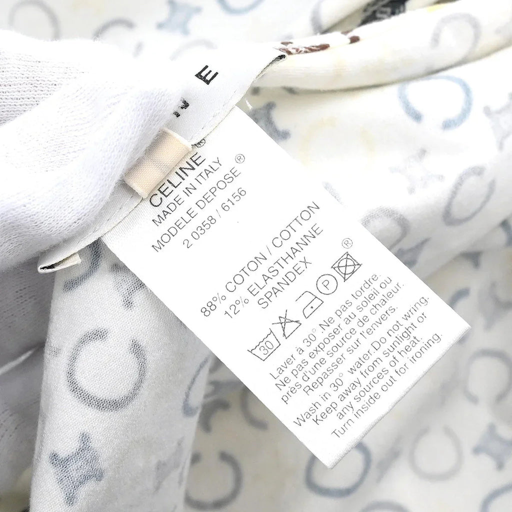 Celine Macadam T-shirt White #L
