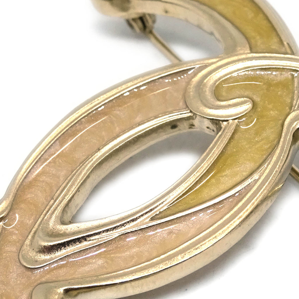 Chanel CC Brooch Pin Gold 10P