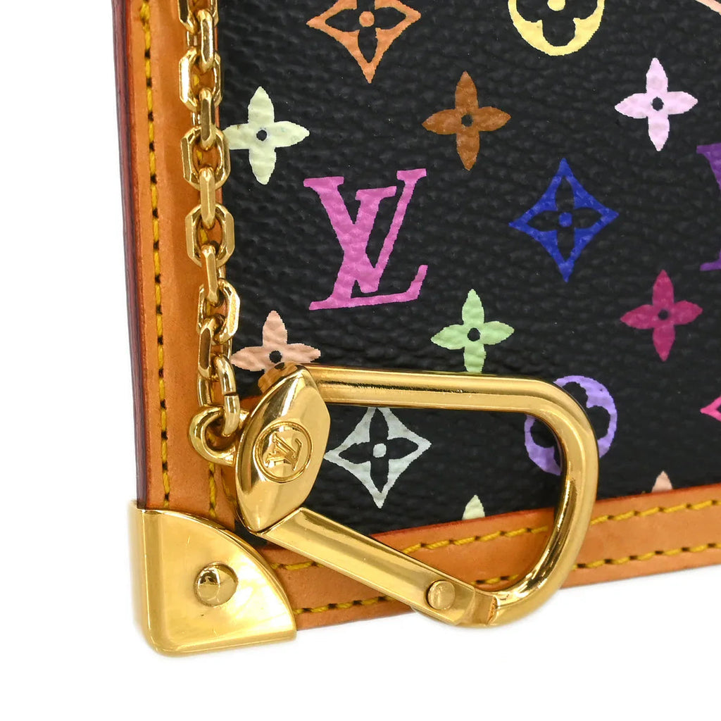 Louis Vuitton 2004 Multicolor Pochette Cles Coin Case Wallet M92654