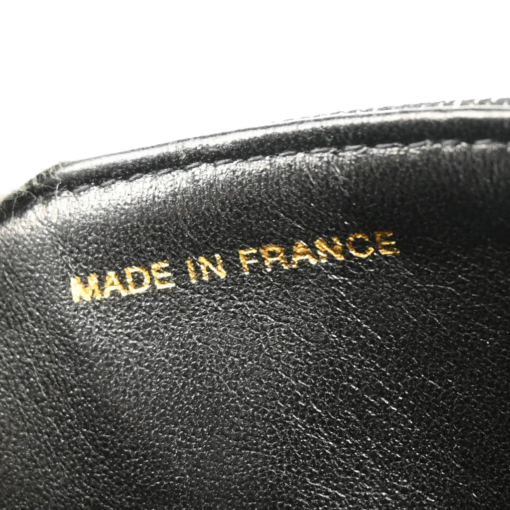 Chanel 1997-1999 Black Denim Medium Classic Double Flap Shoulder Bag