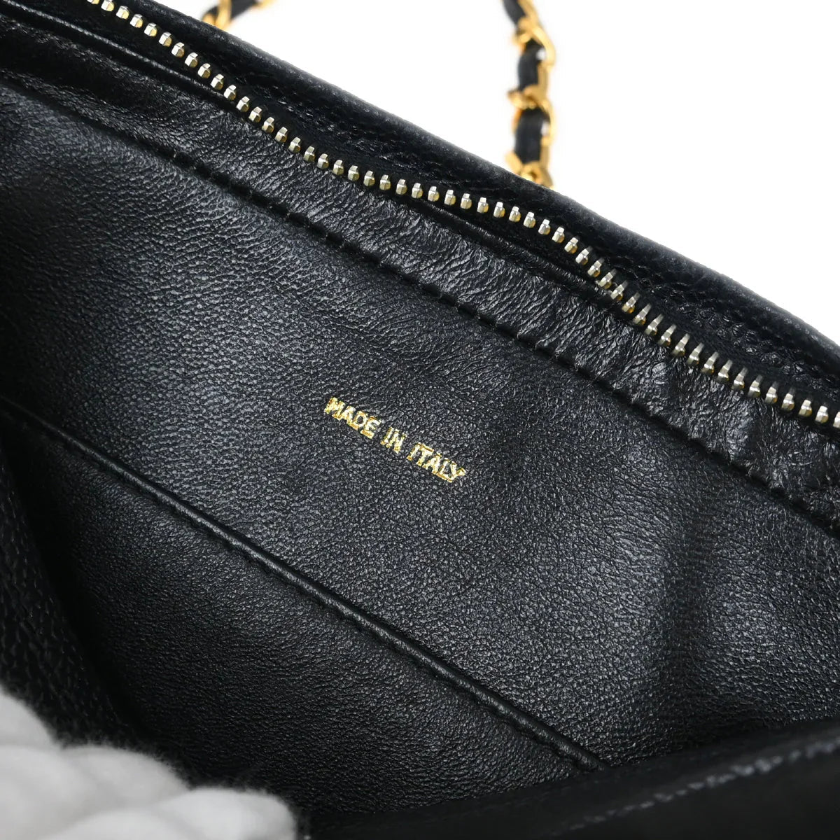 Chanel 1994-1996 Black Caviar Triple CC Camera Bag Small