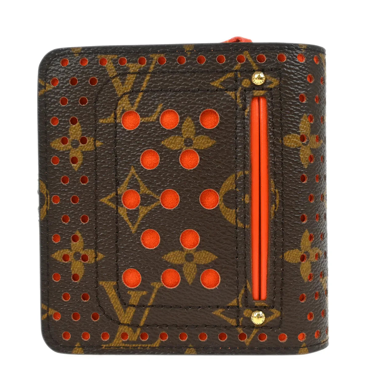 Louis Vuitton 2006 Monogram Perfo Compact Zip Wallet M95189