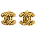 Chanel Gold CC Earrings Clip-On 2433