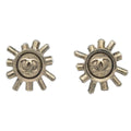 Chanel Piercing Earrings Gold Rhinestone 04A