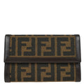 Fendi 2001 Brown Zucca Wallet Purse
