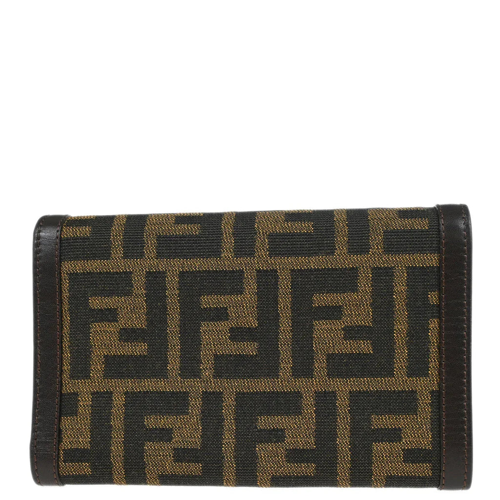 Fendi 2001 Brown Zucca Wallet Purse