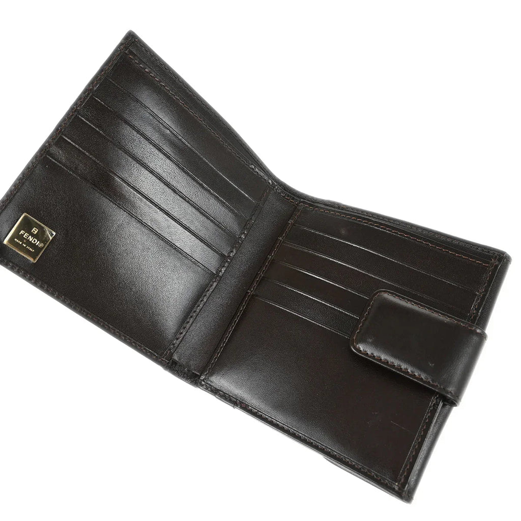 Fendi 2001 Brown Zucca Wallet Purse