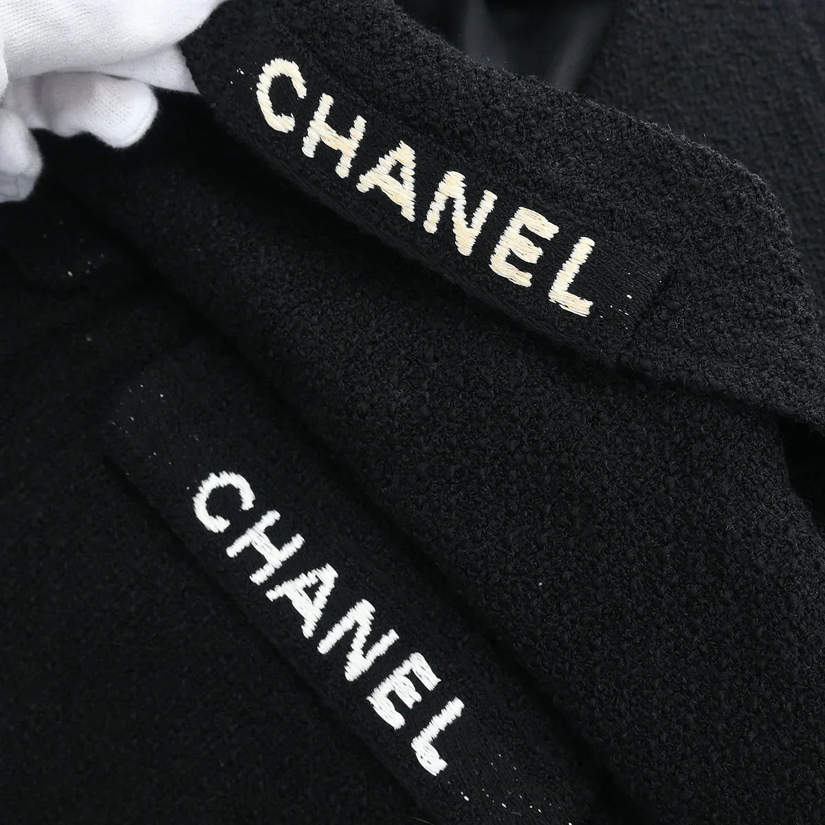 Chanel 1995 Suit Jacket Skirt Black #36