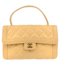 Chanel 2004-2005 Beige Calfskin Wild Stitch Handbag
