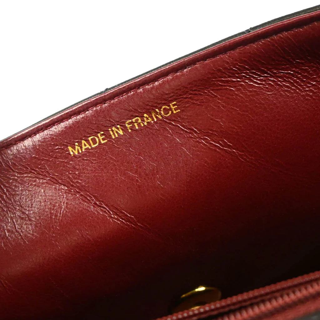 Chanel 1994-1996 Black Lambskin Small Diana Shoulder Bag