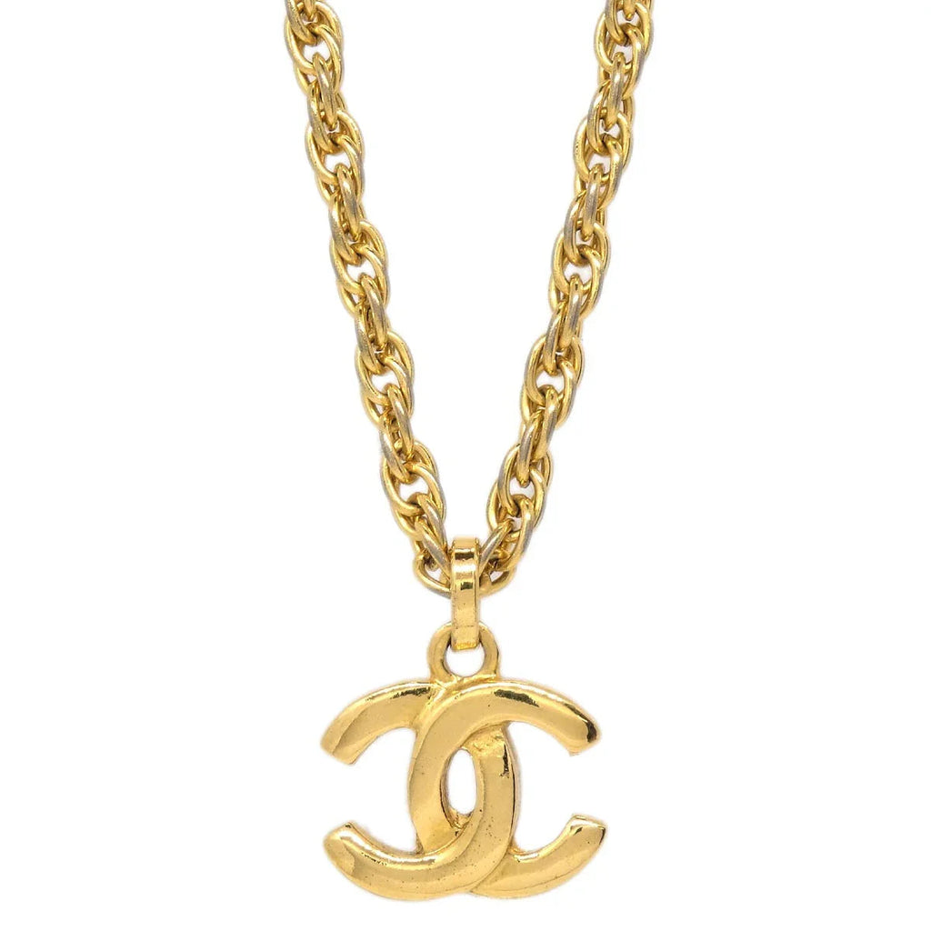 Chanel Gold CC Chain Pendant Necklace