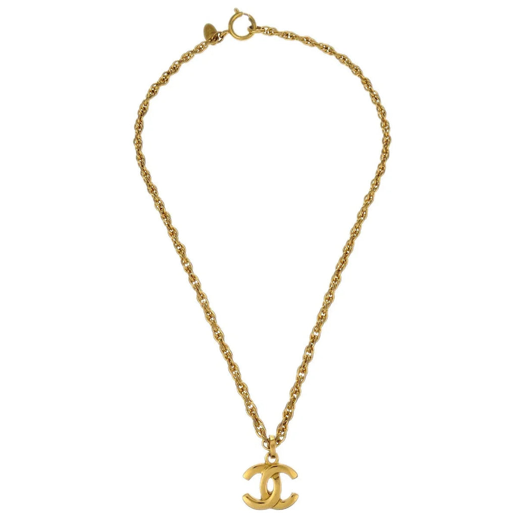 Chanel Gold CC Chain Pendant Necklace