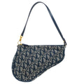 Christian Dior 2001 Navy Trotter Saddle Handbag