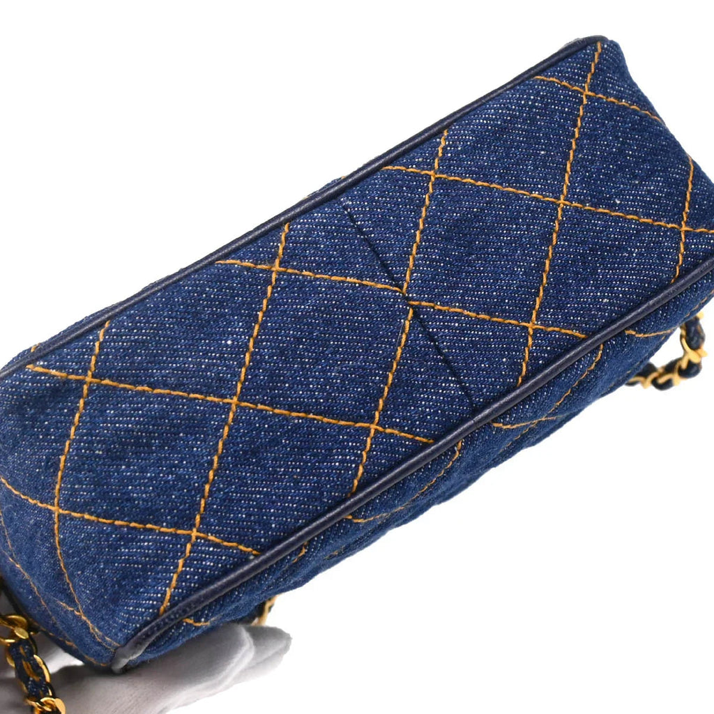 Chanel 1996-1997 Indigo Denim Shoulder Bag