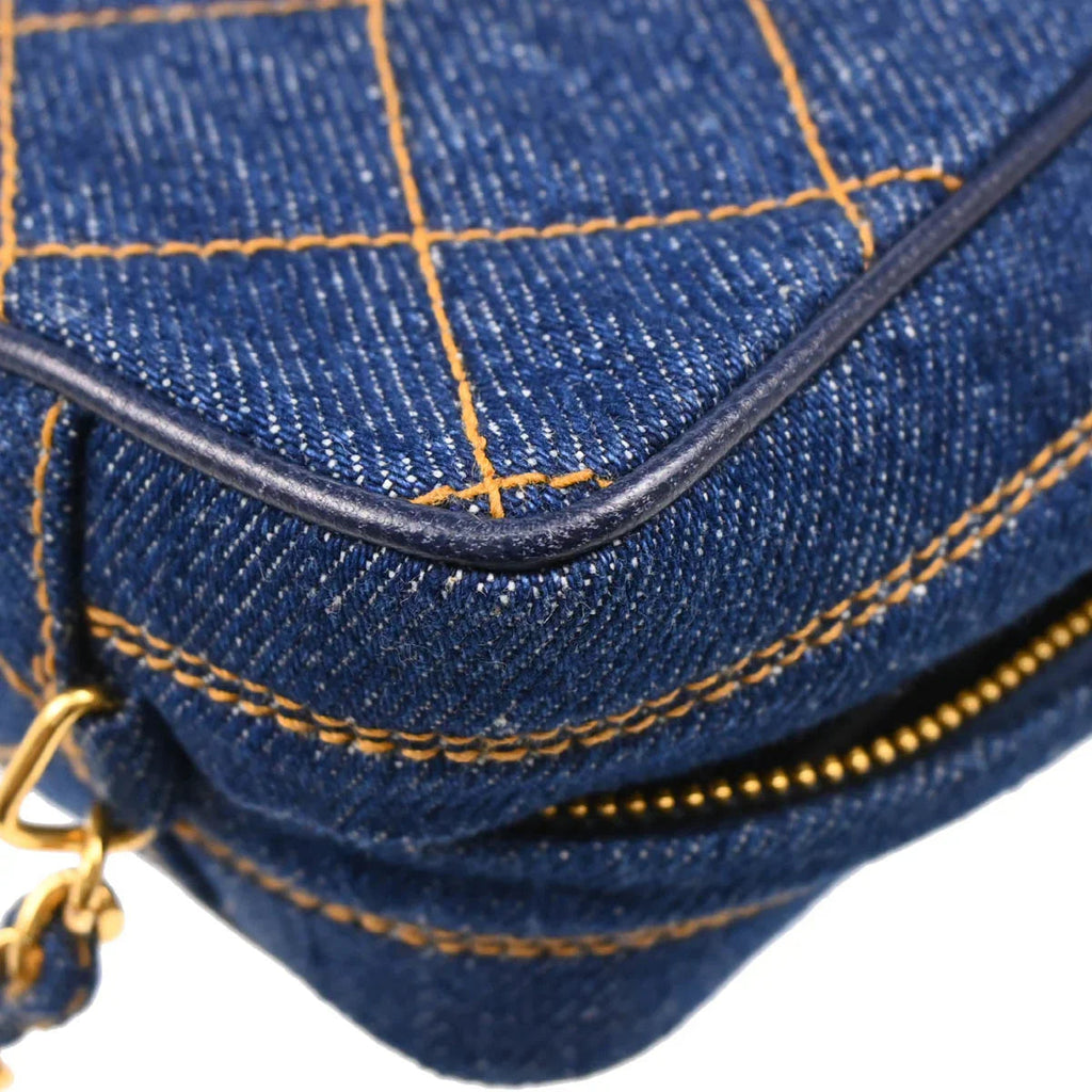 Chanel 1996-1997 Indigo Denim Shoulder Bag