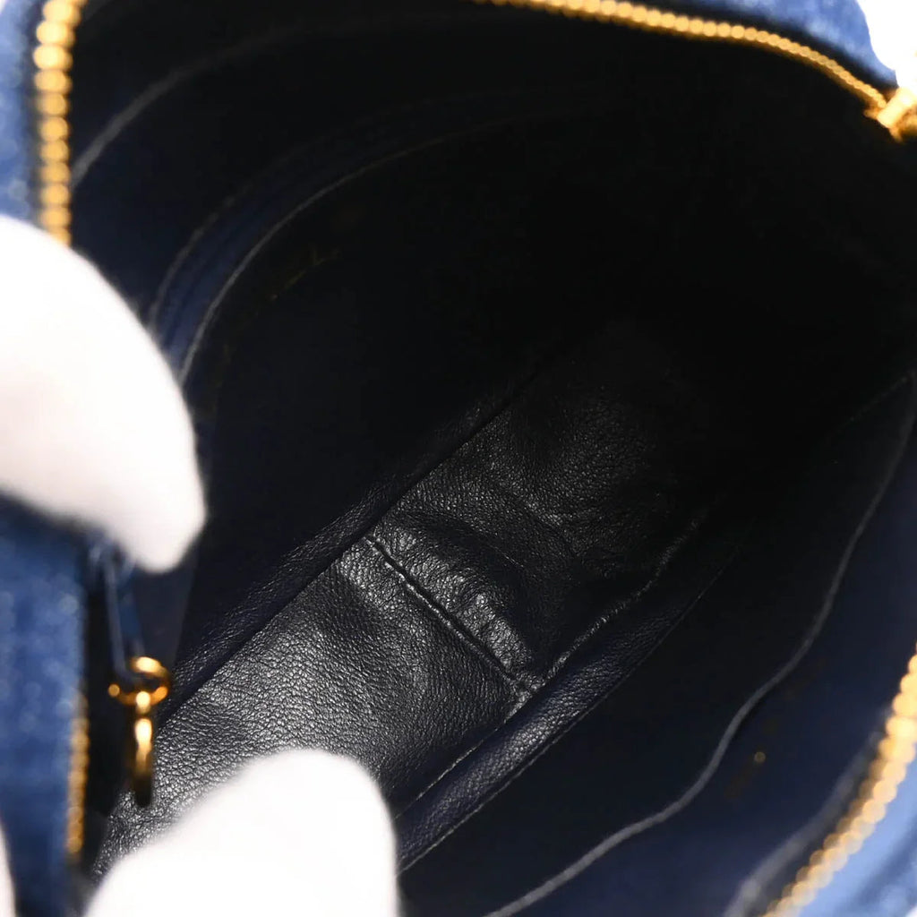 Chanel 1996-1997 Indigo Denim Shoulder Bag