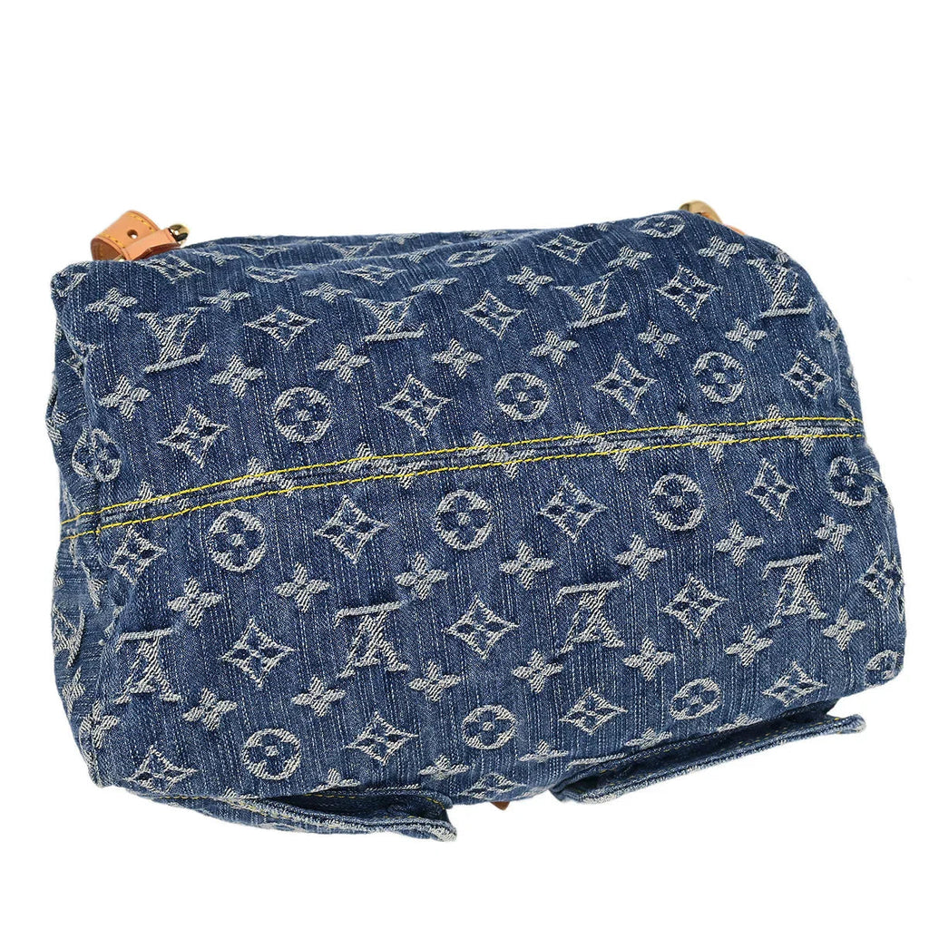Louis Vuitton 2006 Blue Monogram Denim Sac a Dos GM Backpack M95056