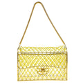 Chanel * Clear Cage Bag in Lucite with Beading, Gold Tone Frame and Chain Strap