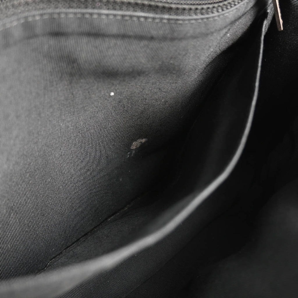 Chanel 2014 Black Lambskin Star Stitch Shoulder Bag