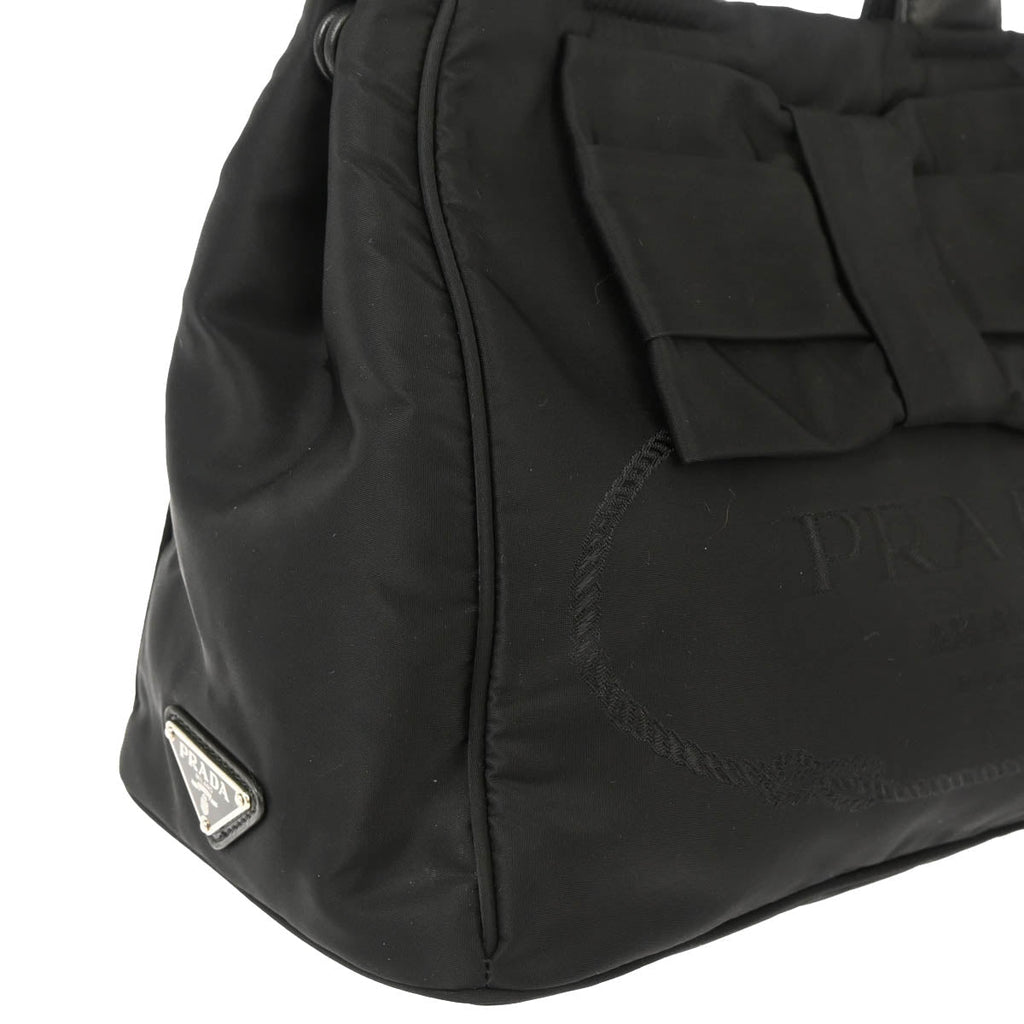 Prada Black Nylon 2way Shoulder Handbag