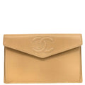 Chanel 2000-2002 Beige Caviar Wallet