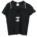 Chanel 2001 Short Sleeve Top Black #42