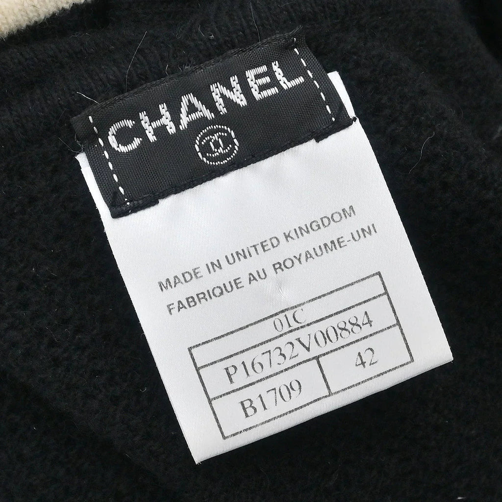 Chanel 2001 Short Sleeve Top Black #42