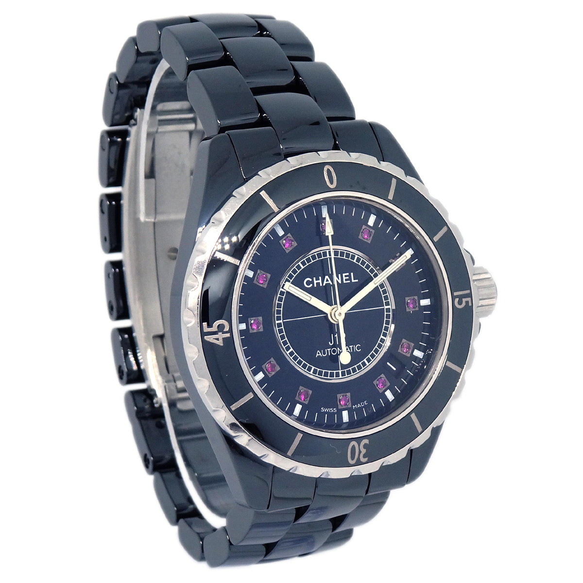 Chanel Ref.H1635 J12 Self-winding 39mm Watch Ceramic Ruby