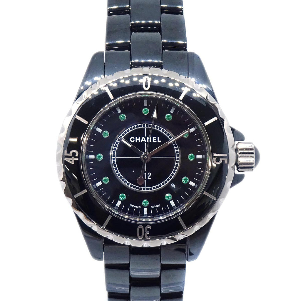 Chanel Ref.H2679 J12 Quartz 33mm Watch Ceramic Emerald