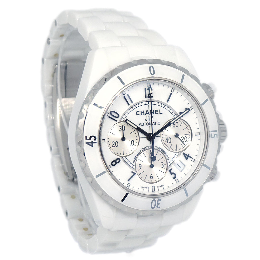 Chanel Ref.H1007 J12 Chronograph 41mm Self-winding Watch Ceramic SS