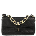 Chanel 2000-2002 Black Lambskin Shoulder Bag