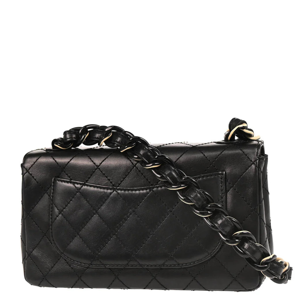 Chanel 2000-2002 Black Lambskin Shoulder Bag