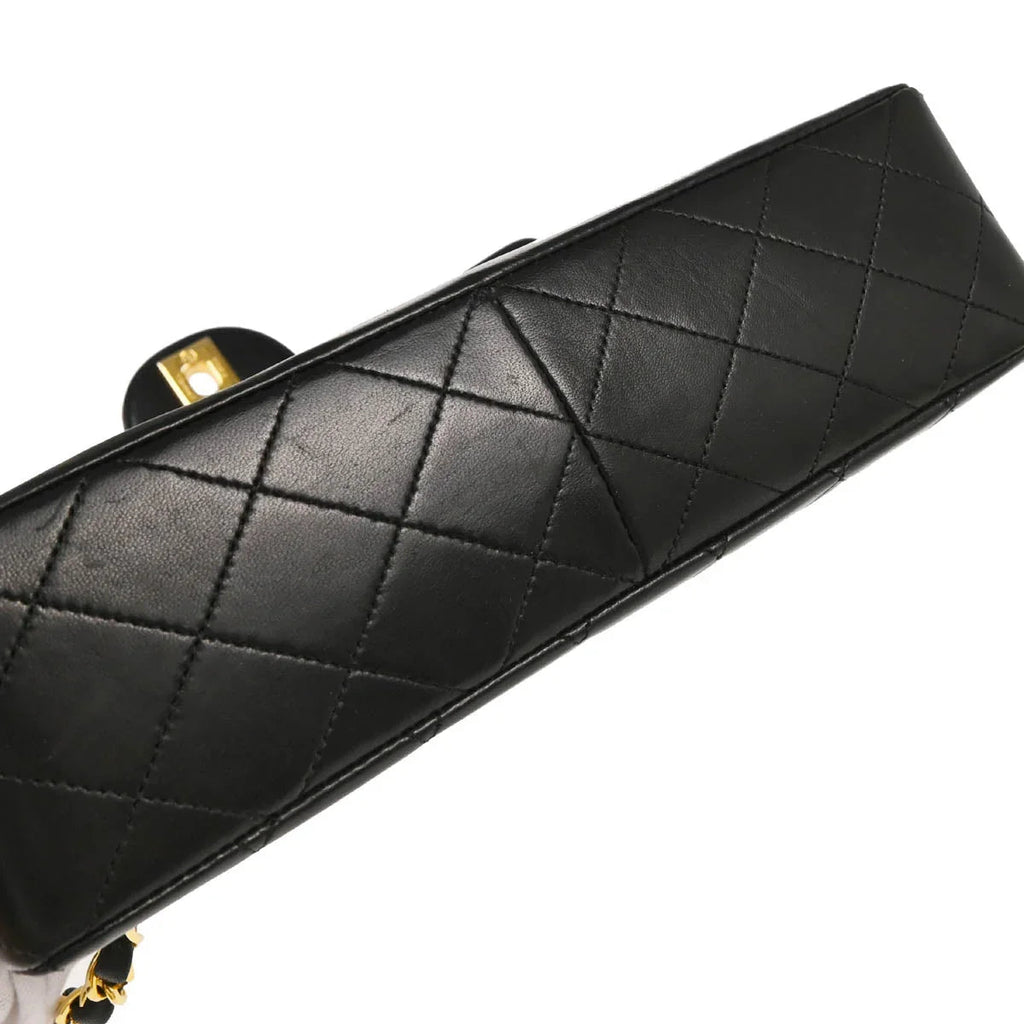 Chanel 1989-1991 Black Lambskin Shoulder Bag
