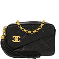 Chanel 1994-1996 Black Lambskin Camera Bag Mini