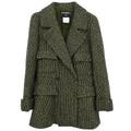 Chanel 2001 Double Breasted Jacket Green #34