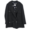 Chanel 1997 Double Breasted Jacket Black #44