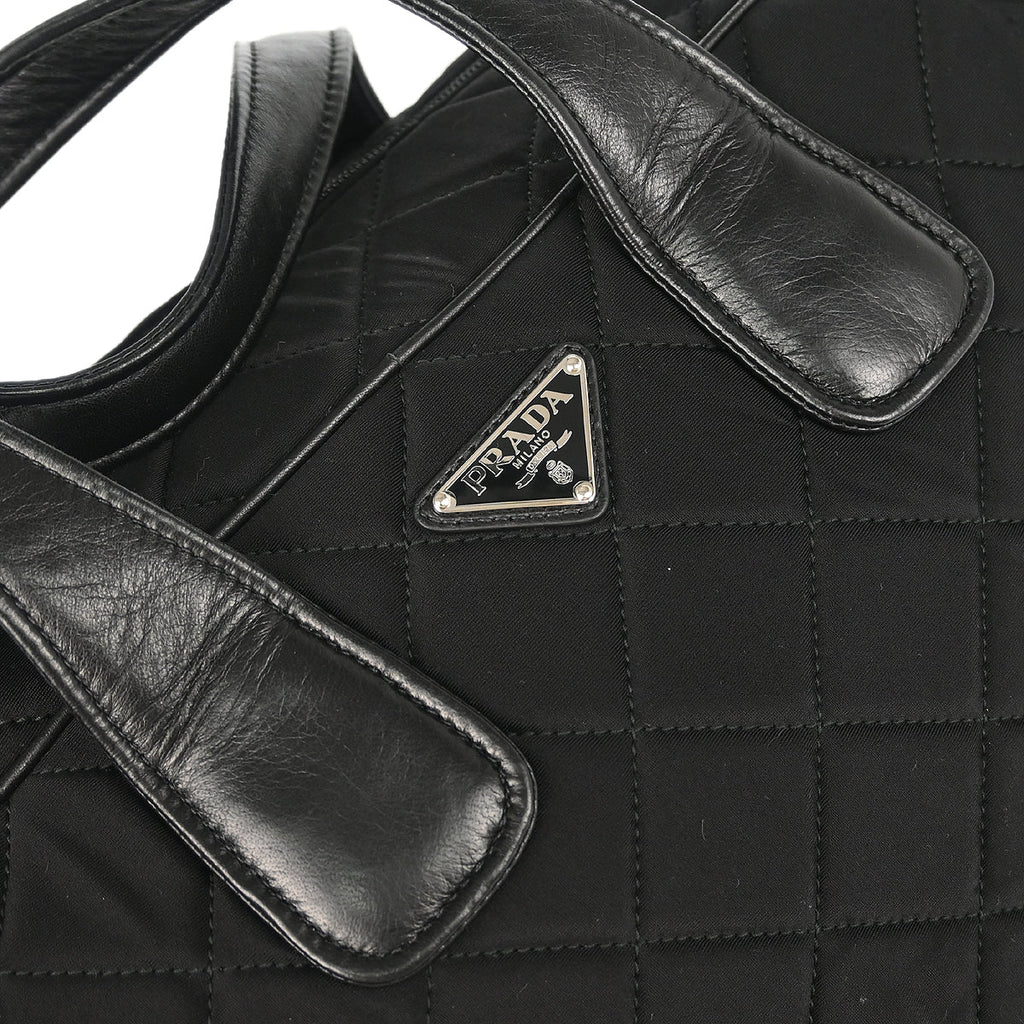 Prada Black Nylon 2way Shoulder Handbag