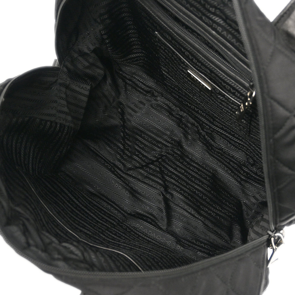 Prada Black Nylon 2way Shoulder Handbag