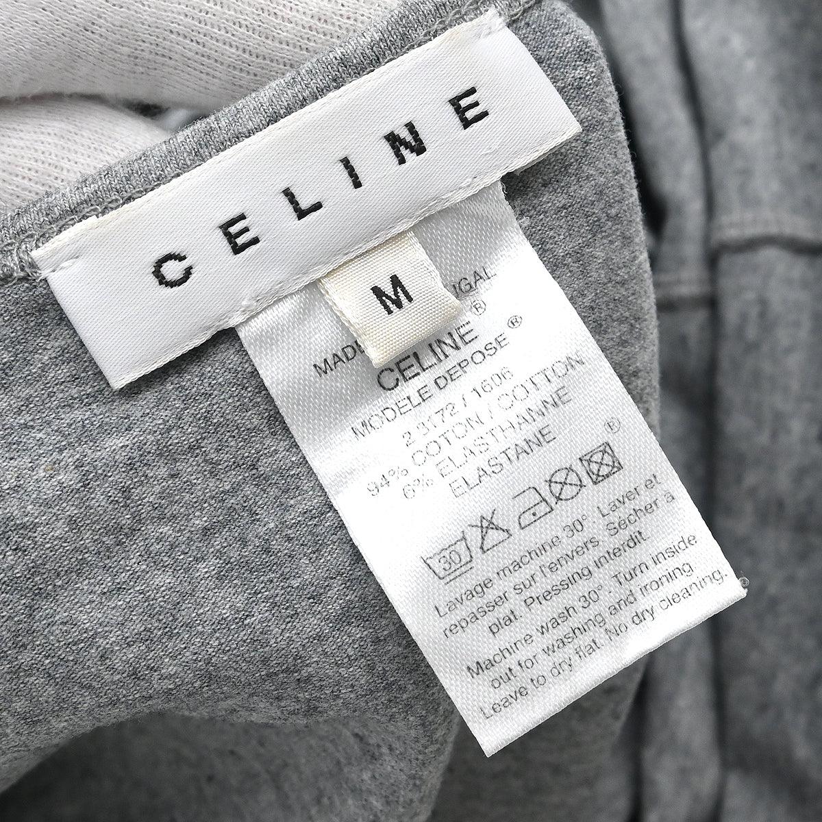 Celine Macadam T-shirt Top Gray #M